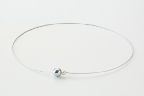 EXTREME RAKUWA Halskette Wire Mirror Ball Twin Hellblau/Weiss
