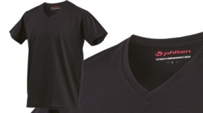 T-shirt X100 con collo a V, taglia M, nero